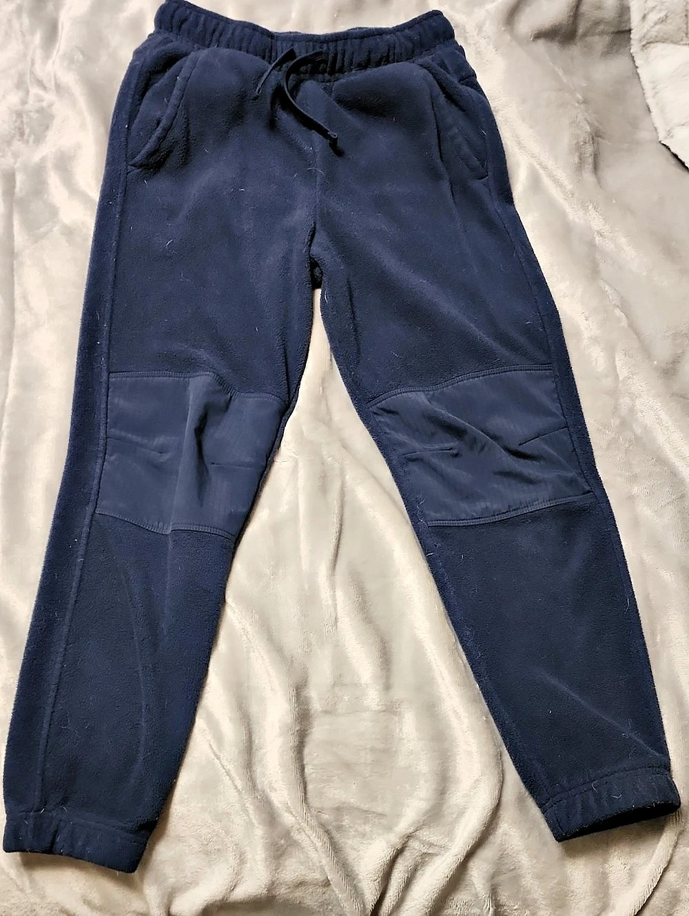 Athletic Works Boy's Blue Fleece Joggers Size Large